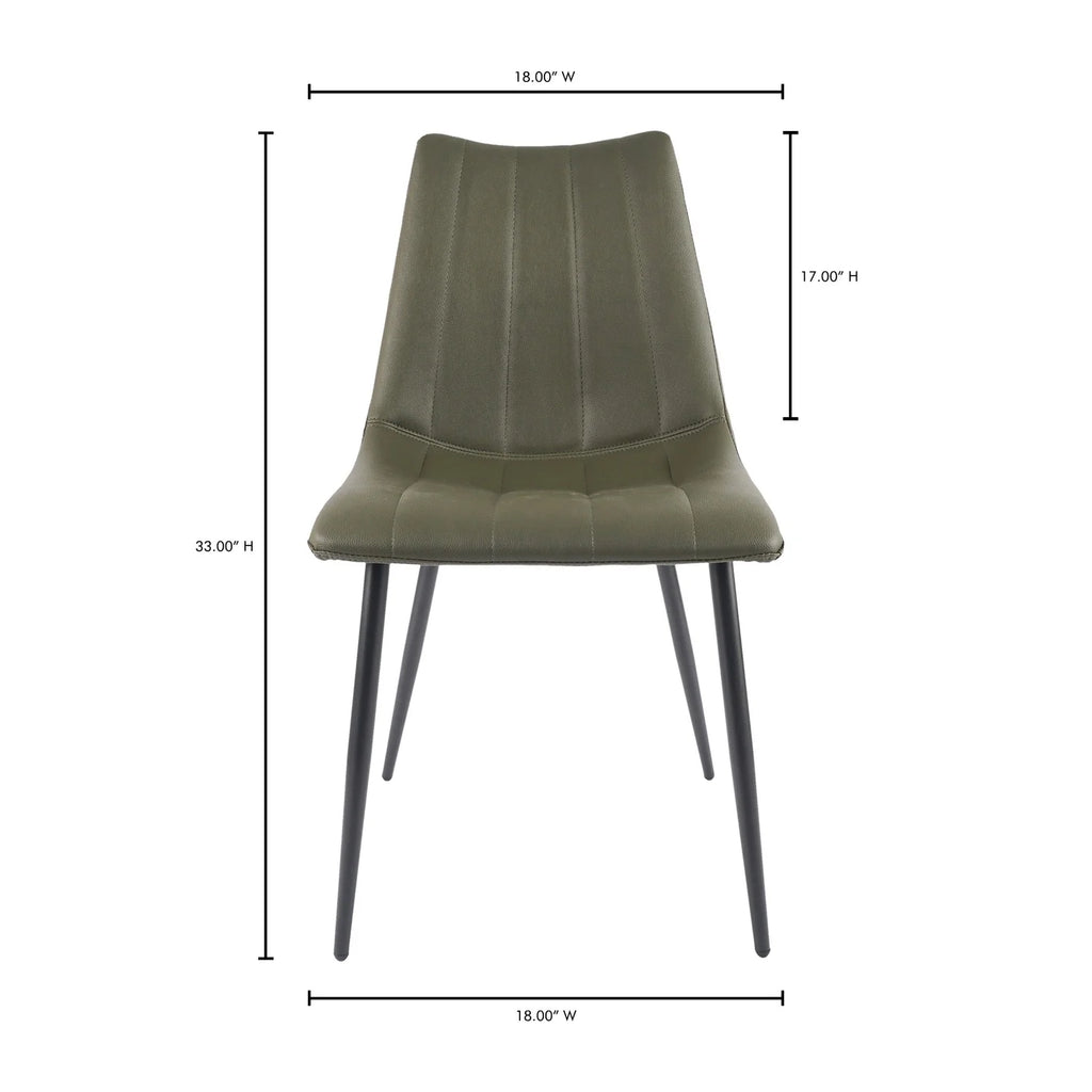 Dark Green Dining Chair Set Of 2 B644