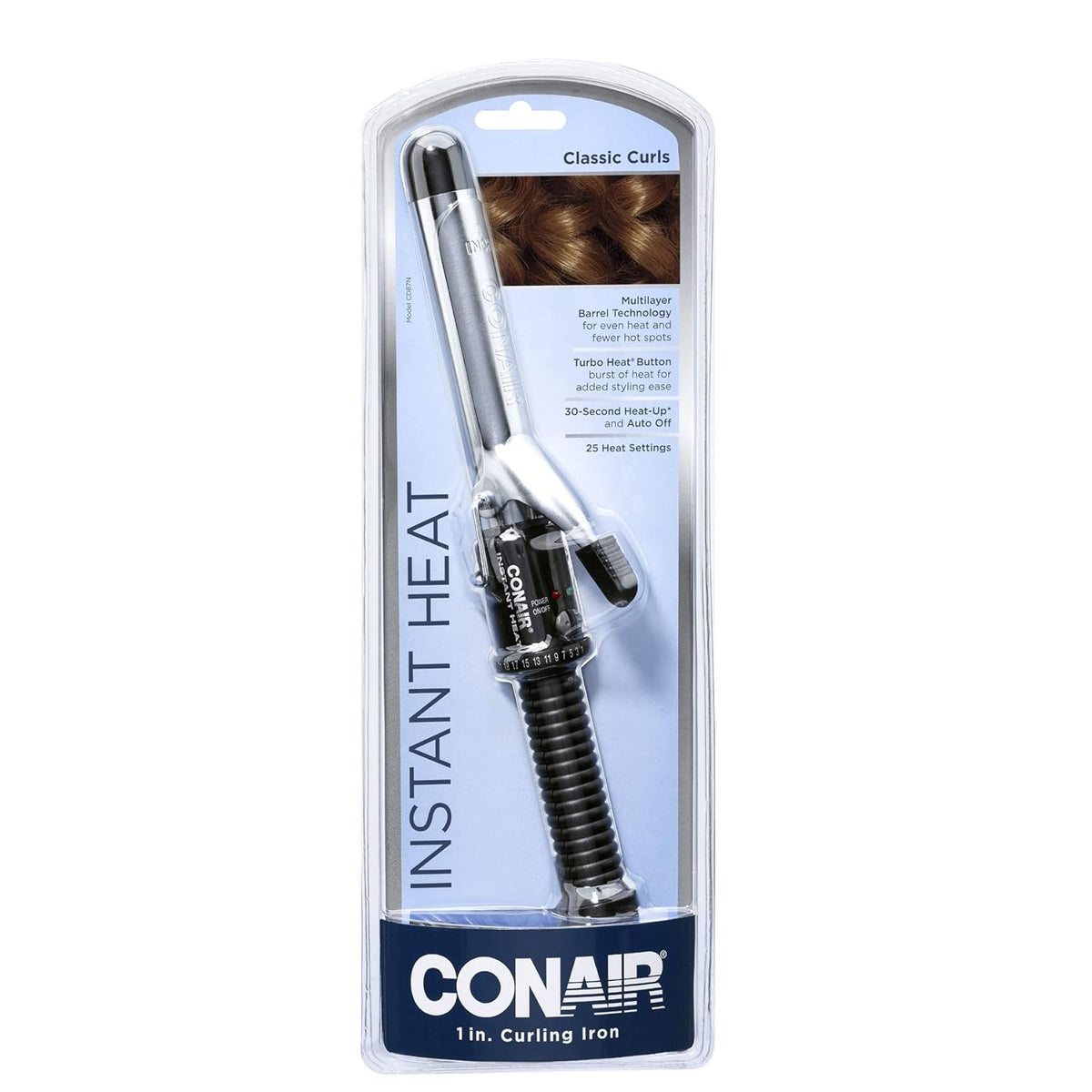 1-inch Black Curling Iron N938