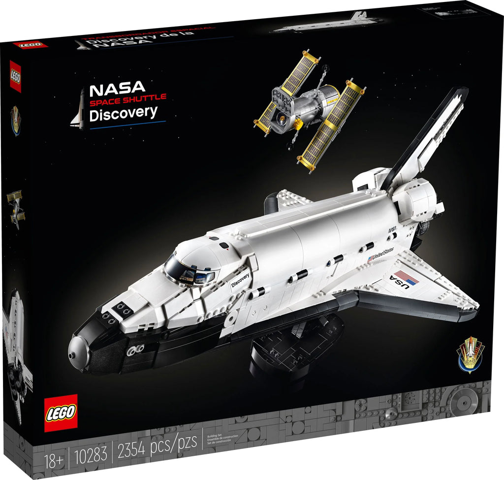 LEGO Icons NASA Space Shuttle Discovery Model Building Kit with Hubble Telescope E918