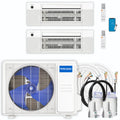 21,000 BTU 2 Zone Ceiling Cassette Ductless Air Conditioner and Heat Pump P23574
