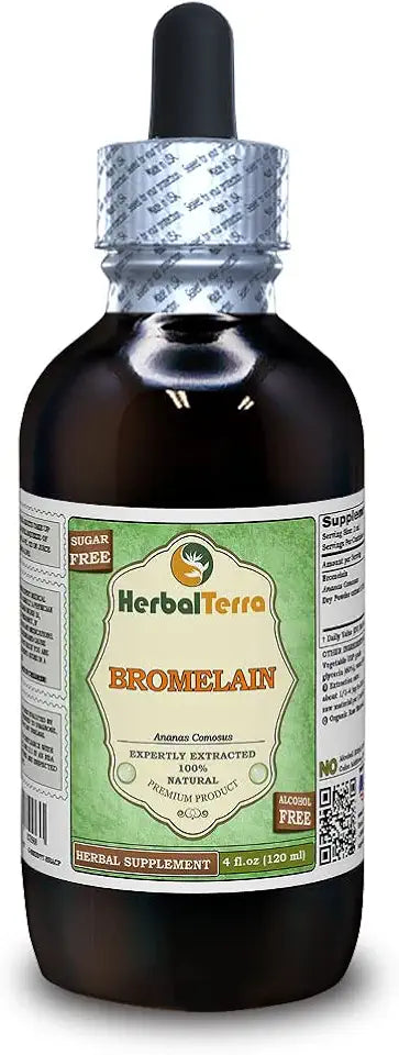 Bromelain Dried Powder Alcohol-Free Liquid Extract 4 fl.oz (120 ml) E759190