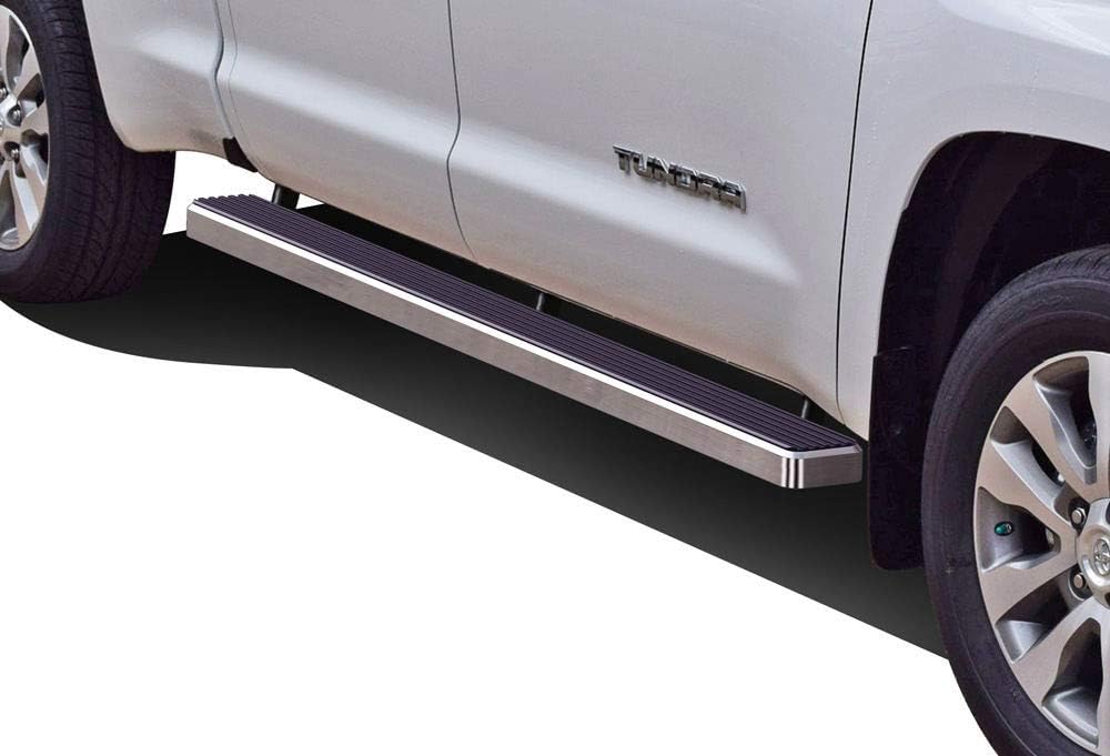 Black Powder Coated 6 inches Running Boards Side Steps Step Rails M78804