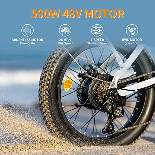 850W Motor 28MPH Max Speed Folding Ebike with 48V 10AH Removable Battery U745915