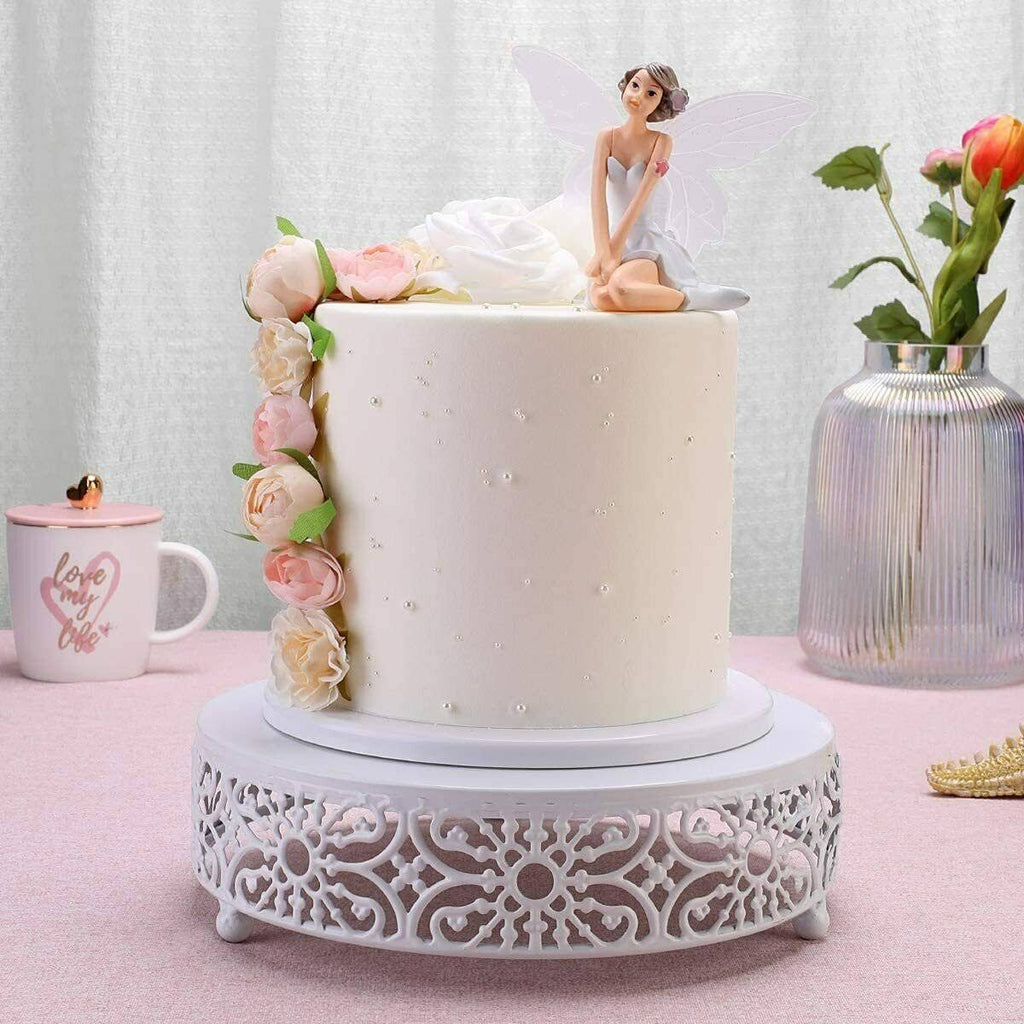 White Metal 3 Piece Cake Stand Set P50125