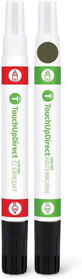 Green Metallic Touch Up Paint Pen+Brush Applicator Kit Pack of 2 G950275
