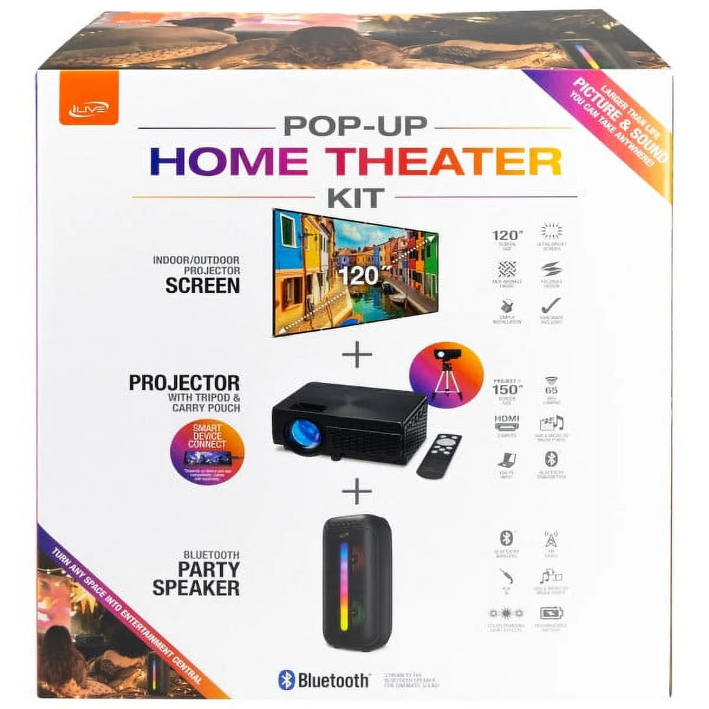 Black Pop-up Movie Theater Kit X319