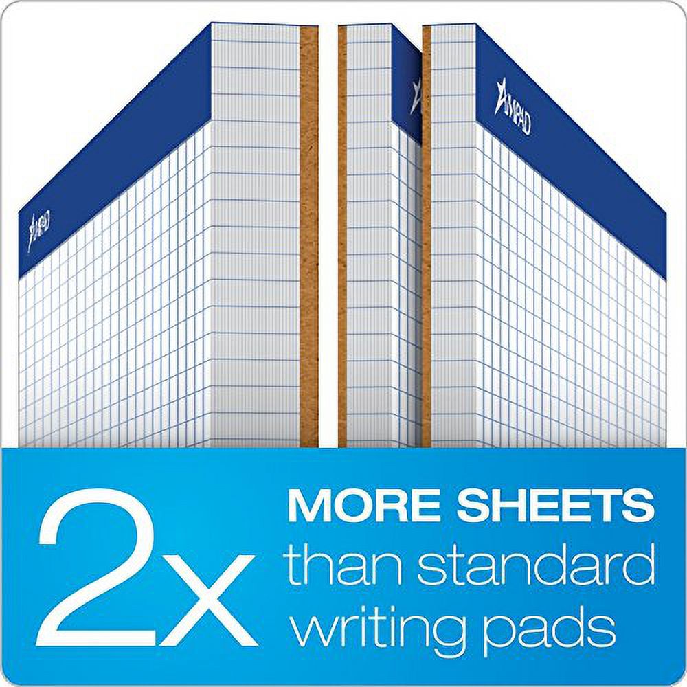 Quadrille Double Pad, 8 1/2 X 11 3/4, White, 2 Pack M310