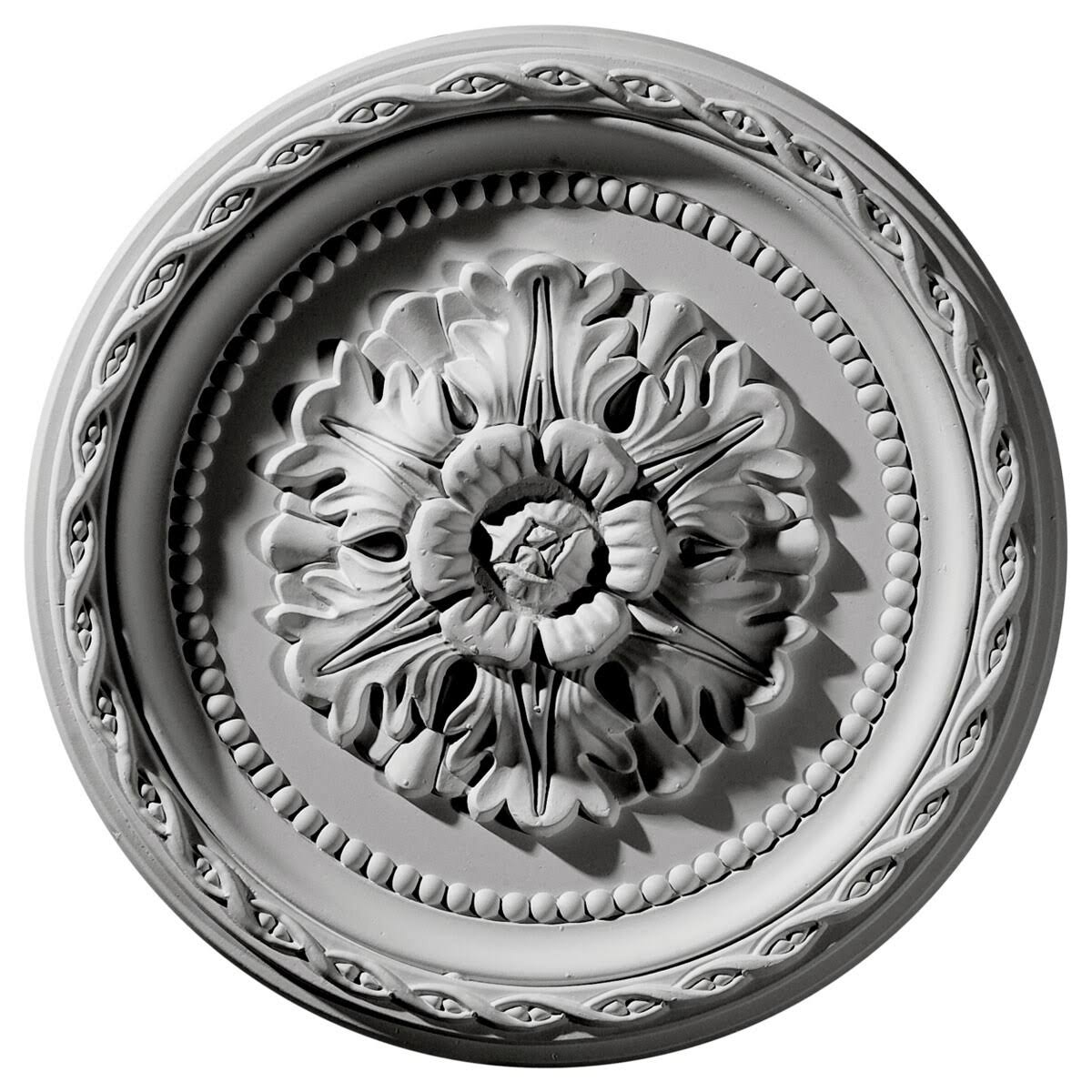 11 1/2x22OD x 1x22P Ultra Pure White Ceiling Medallion R729