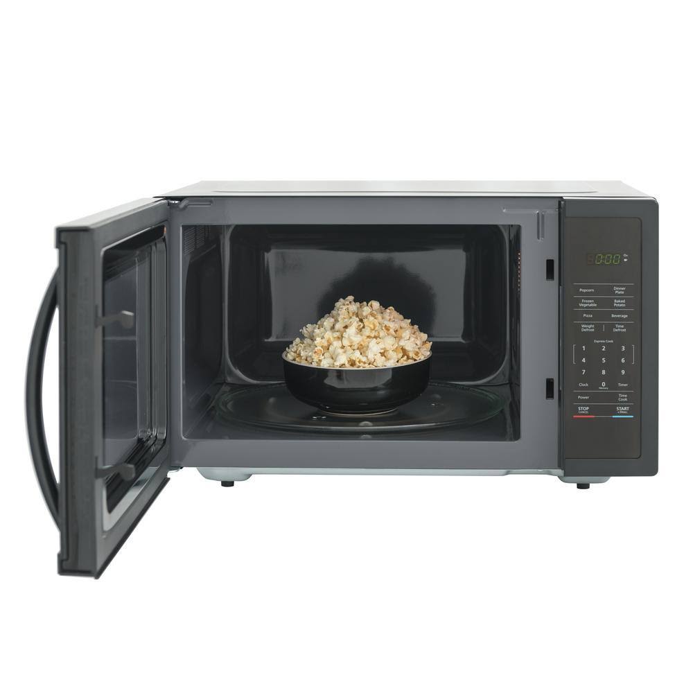 1.6 Cu. ft. Countertop Microwave in Black with Gray Cavity D2471