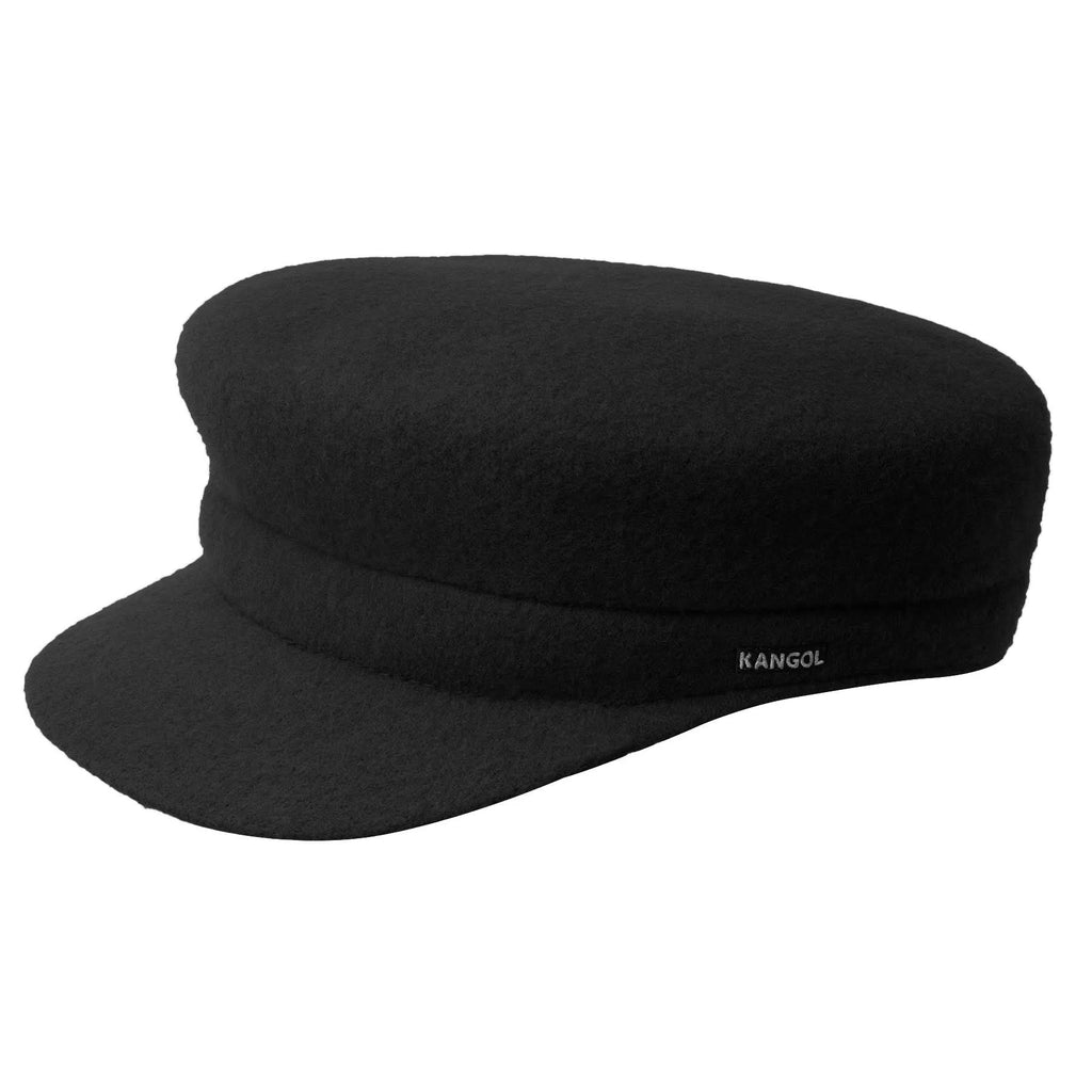 Black Wool Fiddler Cap K743232
