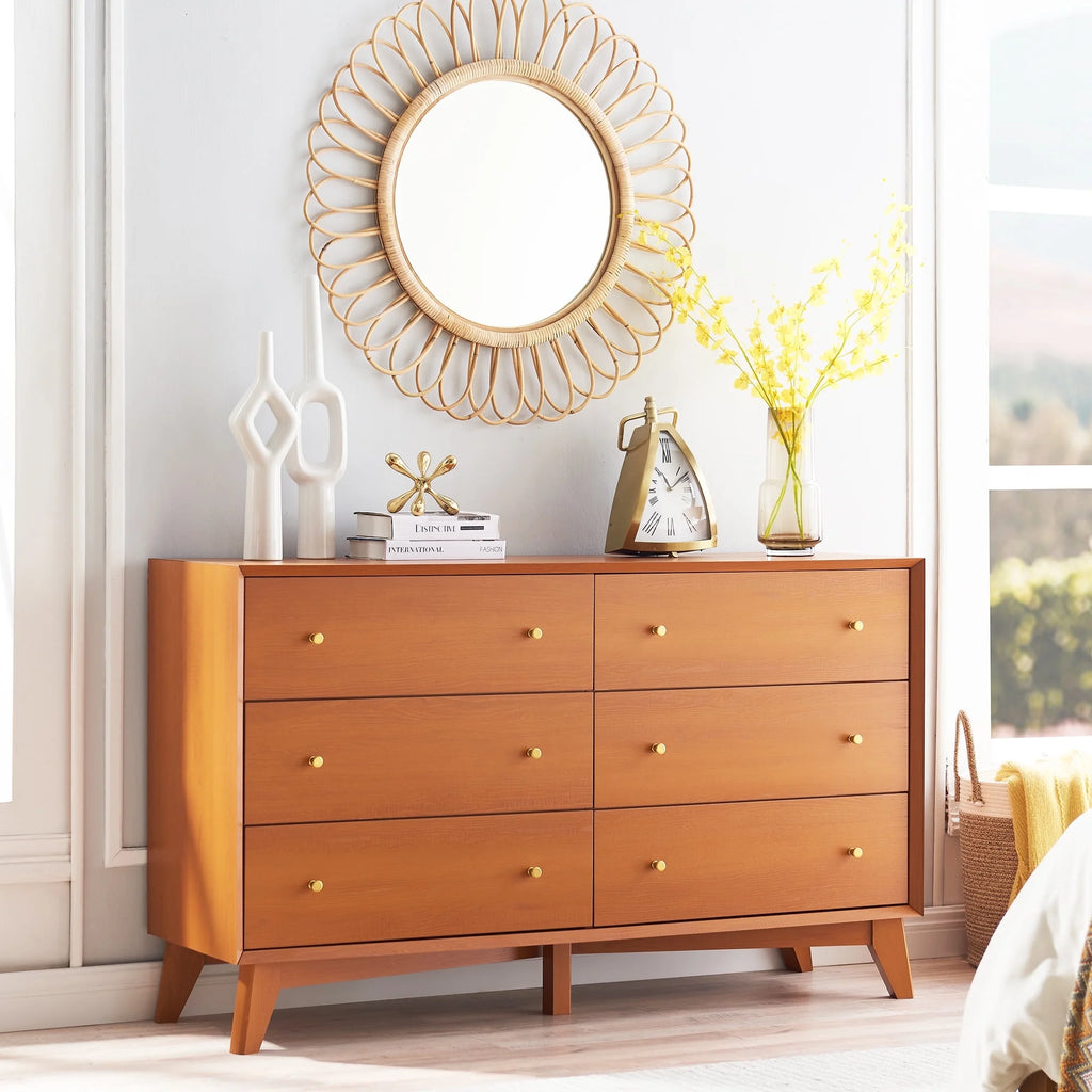 Mid Century Modern 6 Drawer Dresser G544710