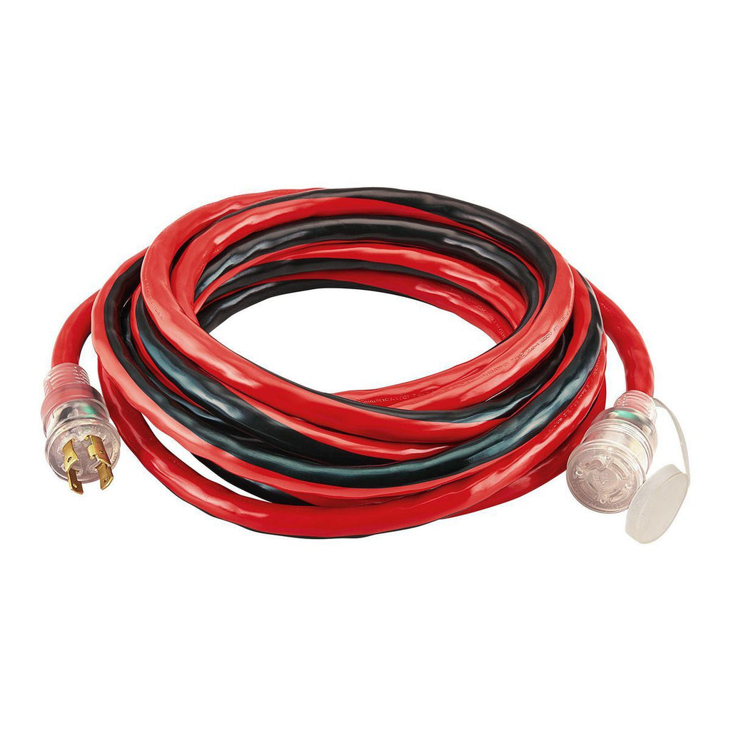 25 ft. 10 Gauge 4-Prong Twist Lock 30A Generator Extension Cord M82818