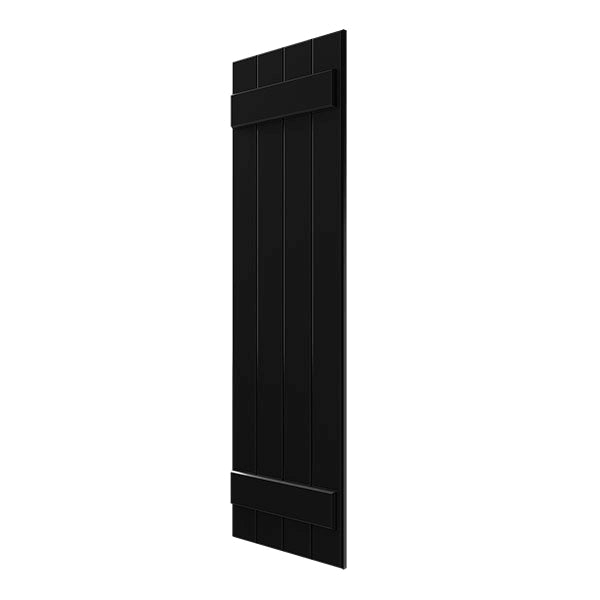 Black Composite Board-n-Batten Shutters, Per Pair L79966