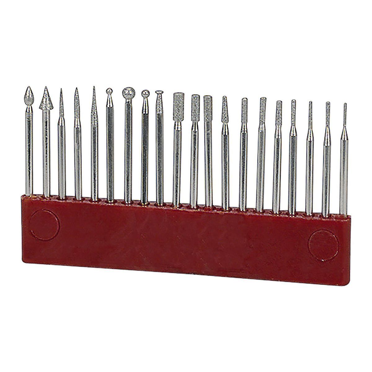Diamond Point Rotary Bit Set, 20-Piece Y36982