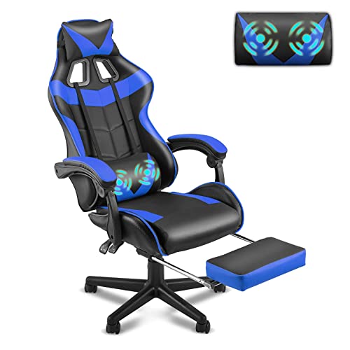 Gaming Chair with Footrest and Lumbar Support Z6569