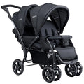 Double Foldable Lightweight Black Stroller V60840