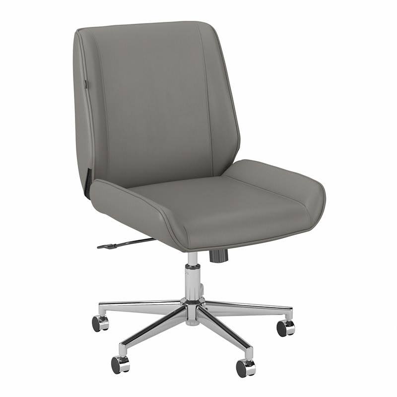 Light Gray Leather Office Chair F84563