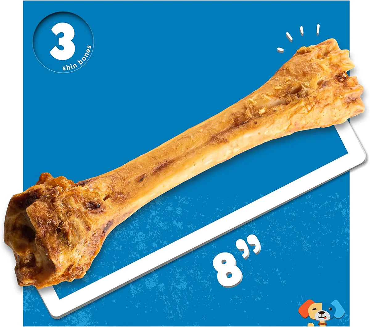 Roasted Beef Shin Bone Dog Treats 3 Pack P796710
