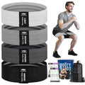 Resistance Bands for Working Out, 4 Fabric Elastic Bands Set V26138