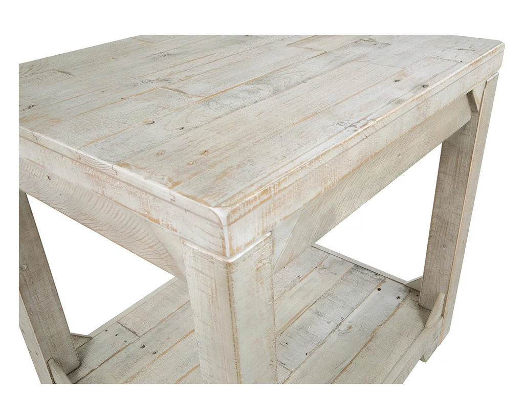 Whitewash End Table B1070