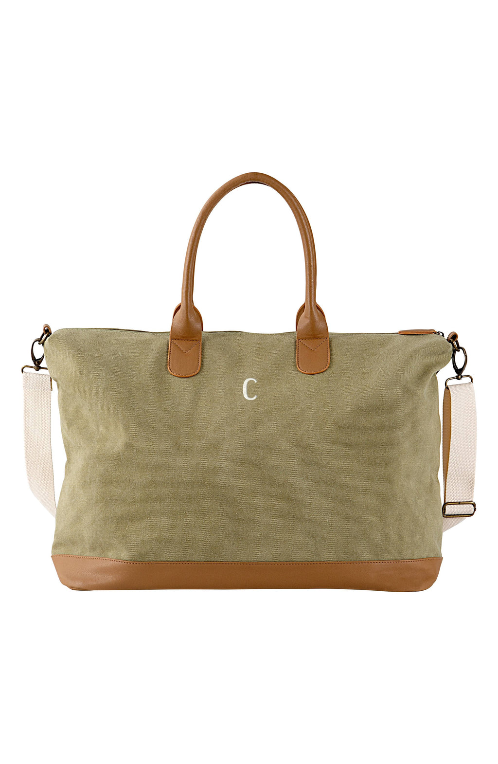 Green Washed Canvas Weekender O50645