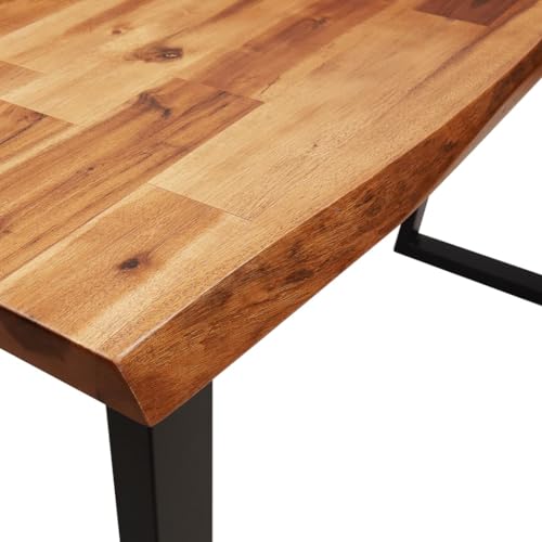 Solid Wood Acacia Console Table with Live Edge T21003