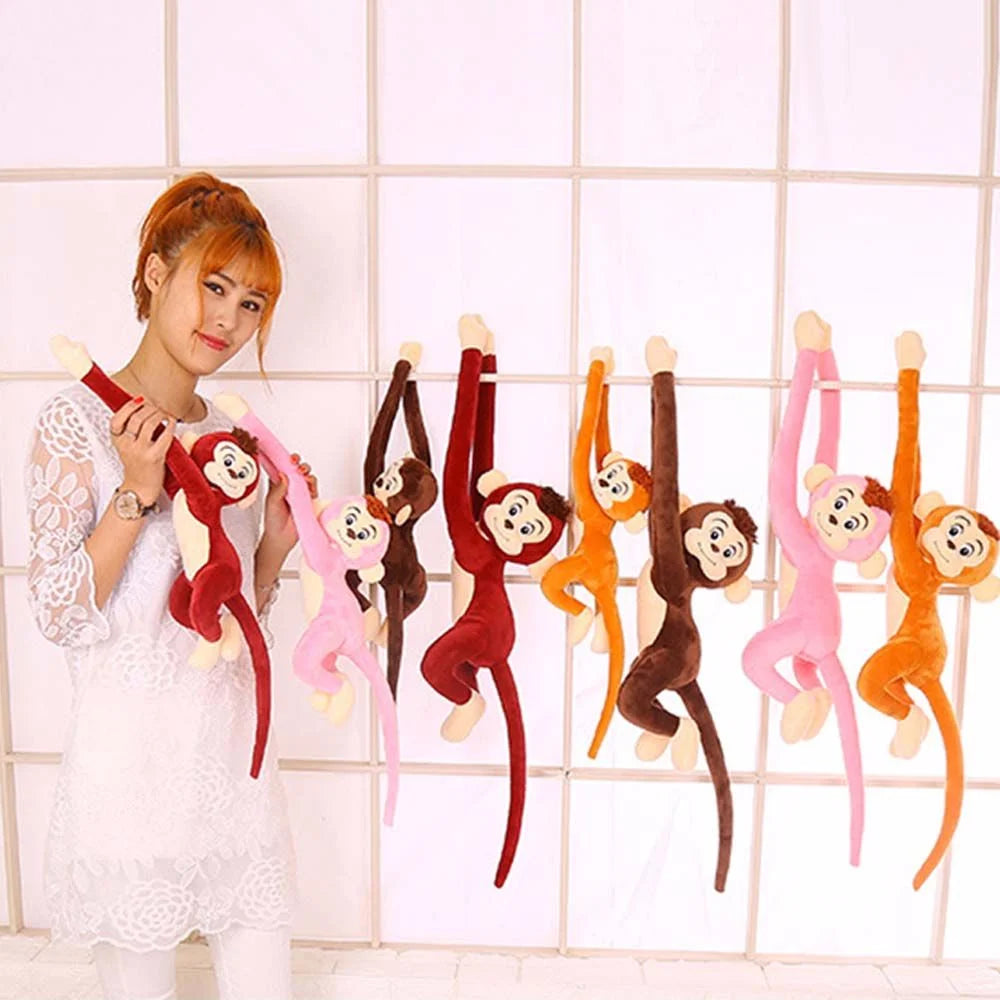 Brown Long-Arm Monkey Plush Doll Y249589