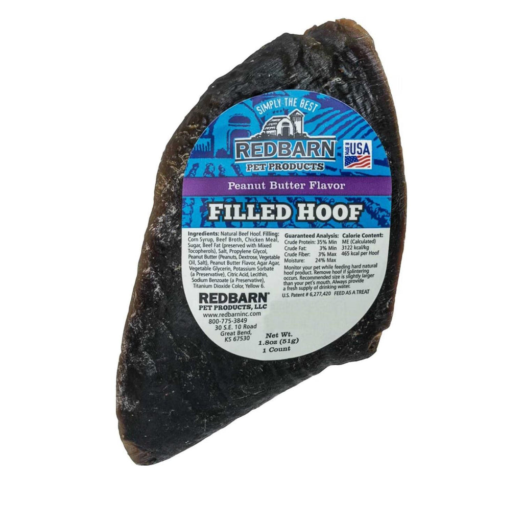 Peanut Butter Filled Hoof Dog Treat L5586