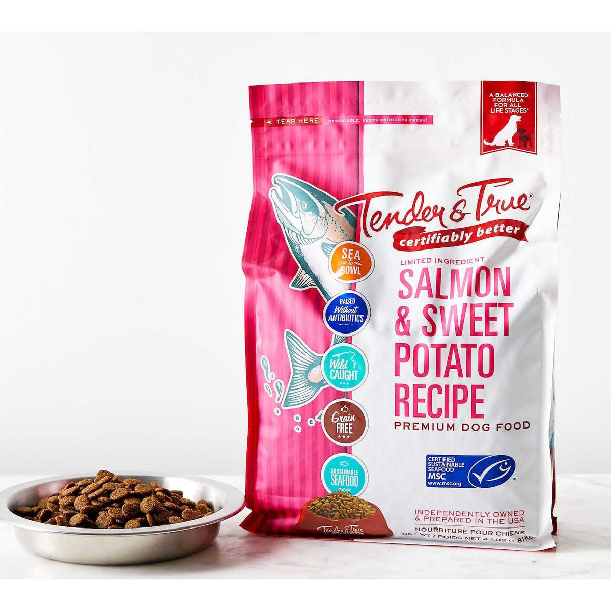 Salmon & Sweet Potato Recipe Dog Food Z513
