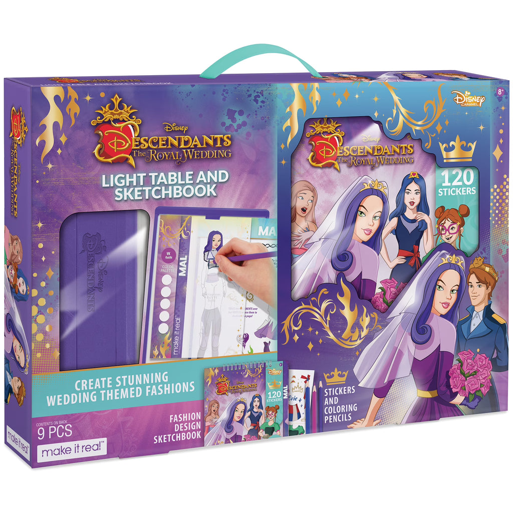 9 Piece Light Table & Sketchbook Set with Stickers & Coloring Pencils K7666