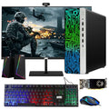 G3 Gaming Desktop PC Intel Core i7 6th Gen AMD RX 550 Graphics 32GB RAM 1TB SSD 24 Inch Dual Monitor RGB Keyboard Mouse Speaker Webcam Win 10 Pro I481262