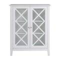 White Two Doors Accent Cabinet V756