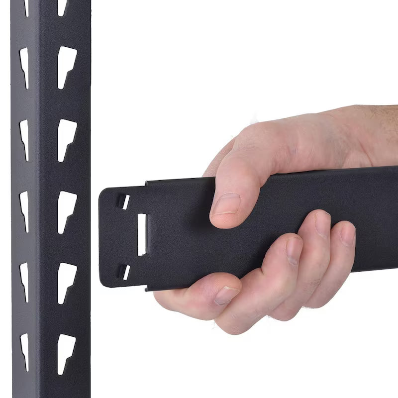 4-Tier Heavy Duty Steel Shelving Unit in Black Q303126