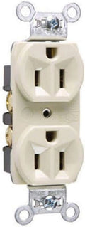 15-Amp 125-volt Construction Grade Duplex Receptacle, Ivory M516