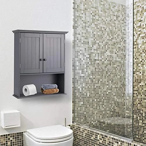 Wall Mounted Bathroom Cabinet with Double Doors L4598