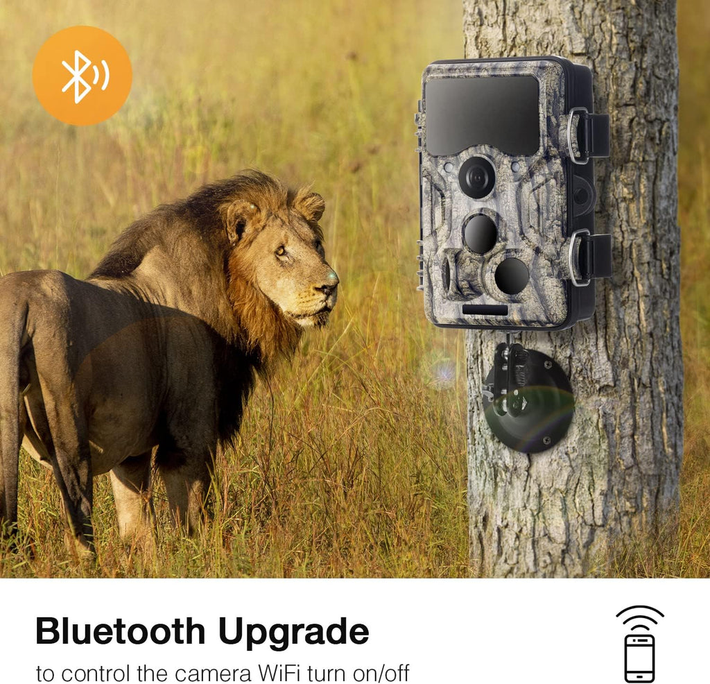 20MP 1296P WiFi Bluetooth Trail Camera with 940nm No Glow IR Night Vision Waterproof J890