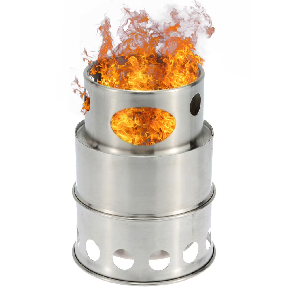 Portable Camping Wood Stove with Storage Bag I1385
