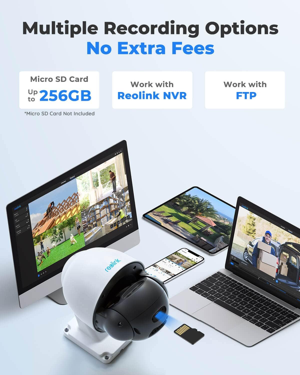 4K PTZ Outdoor Camera with 5X Optical Zoom Auto Tracking N30576