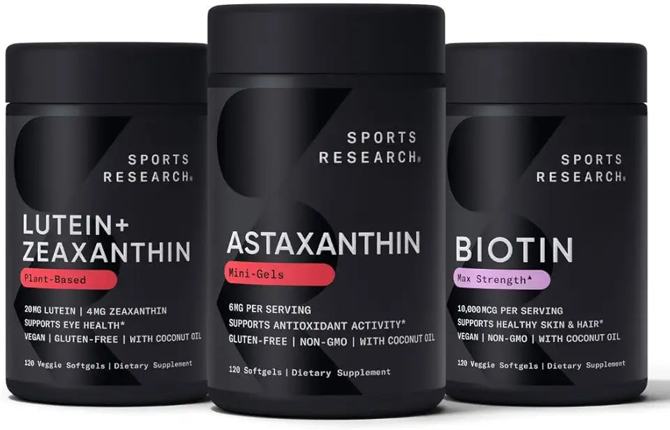 Biotin Lutein Zeaxanthin Astaxanthin Vegan Softgels O849