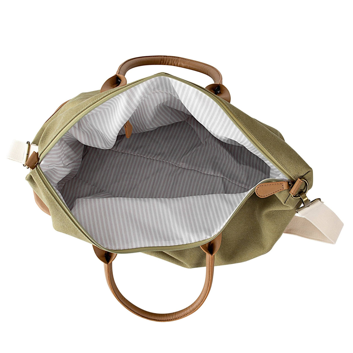 Green Washed Canvas Weekender O50645