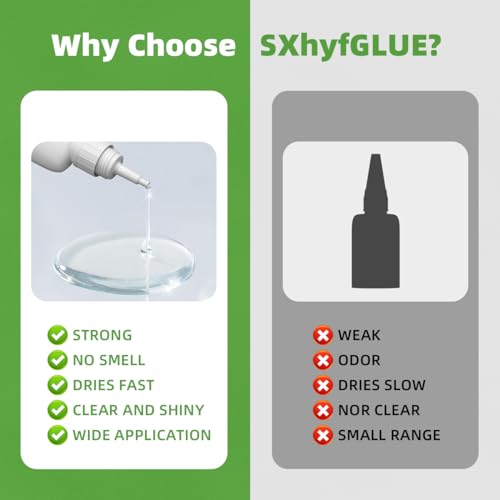 2 Packs Super Glue Gel for Shoes, Ceramics, Metal, Plastic, Wood, Leather, Glass S16962