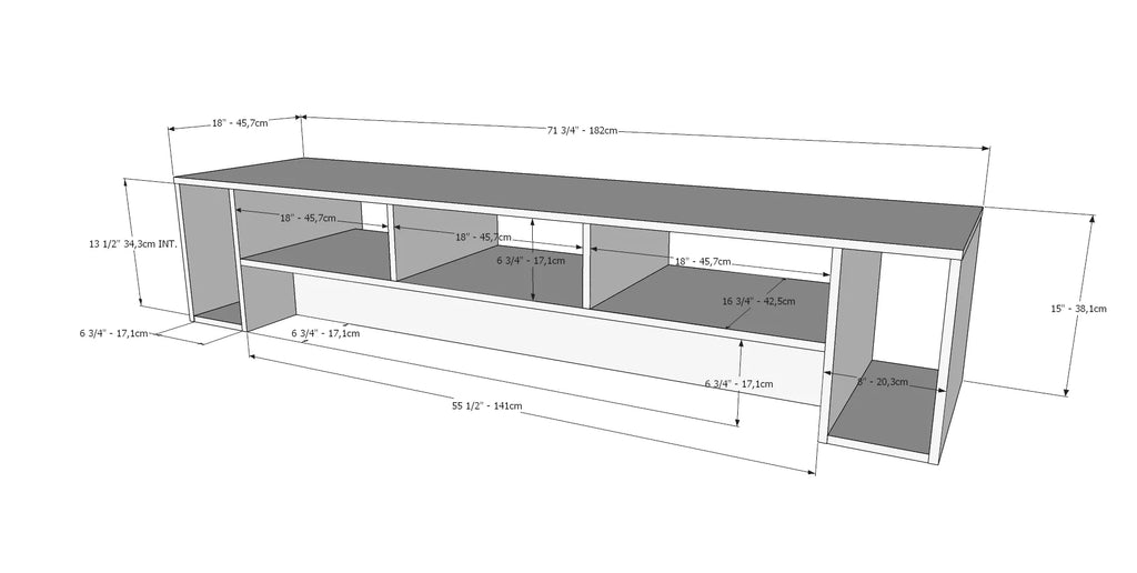 Bark Gray TV Stand Q8801
