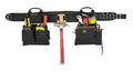 Carpenter's Combo Tool Belt with Steel Roller Buckle, 17-Pocket, 4-Piece W96958