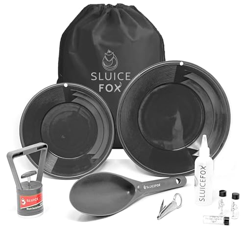 Gold Panning Kit with Carry Bag, 10-Piece Prospecting Tools A626515
