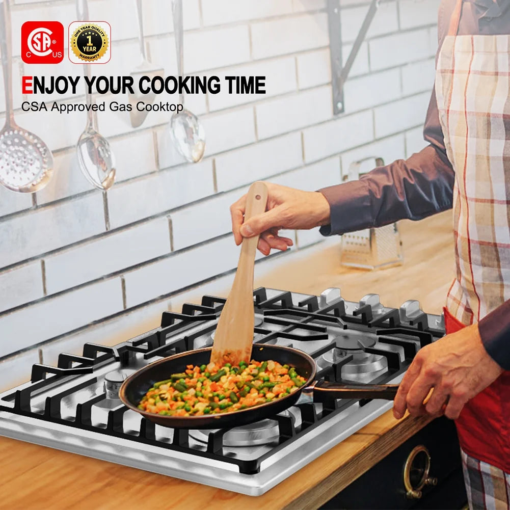 Stainless Steel 4-Burner Gas Cooktop N541700