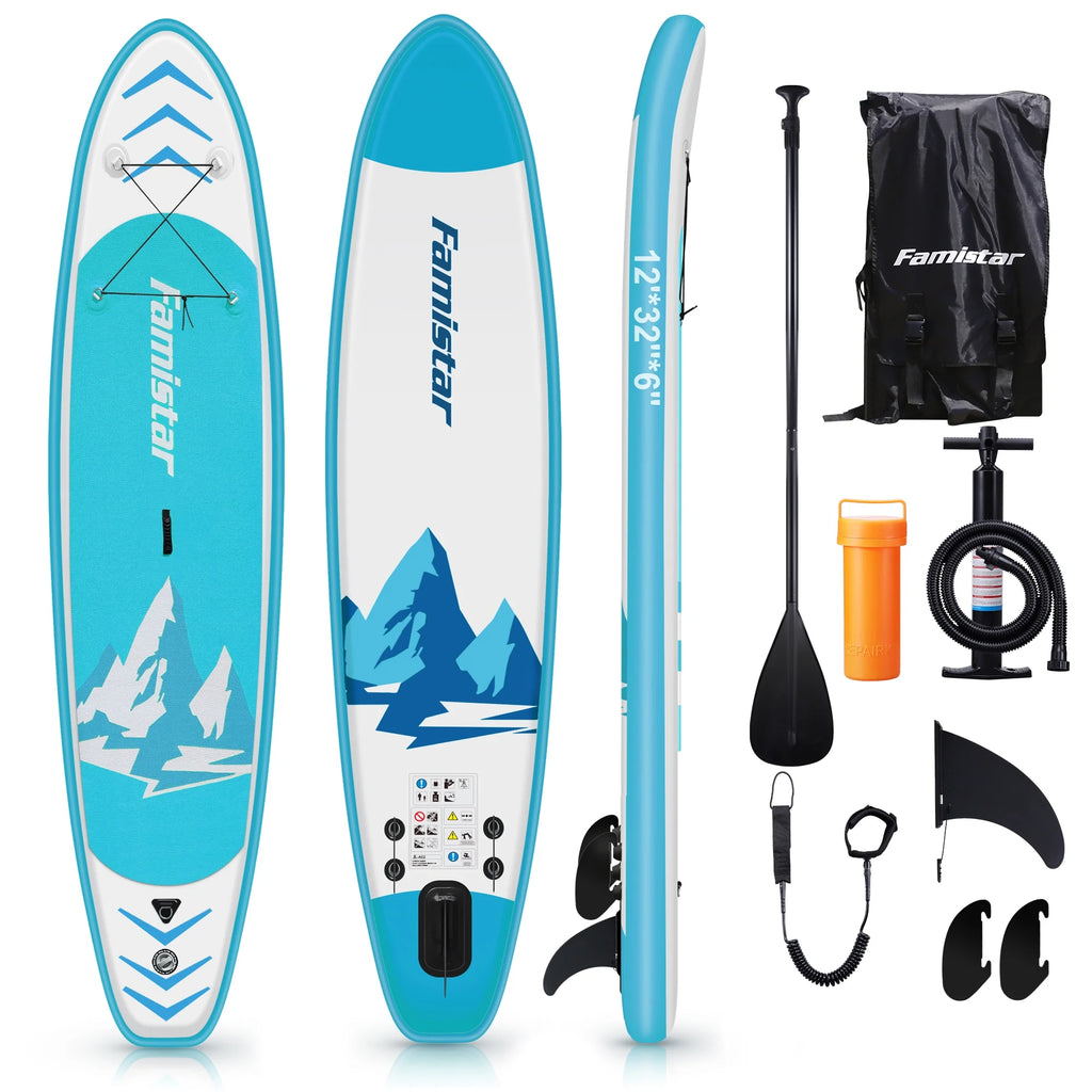 10' Inflatable Stand Up Paddle Board with Adjustable Paddle, Pump & Carrying Backpack M198