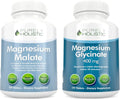 Magnesium Malate 400mg + Magnesium Glycinate 400mg 270 + 270 Vegetarian Tablets H6266