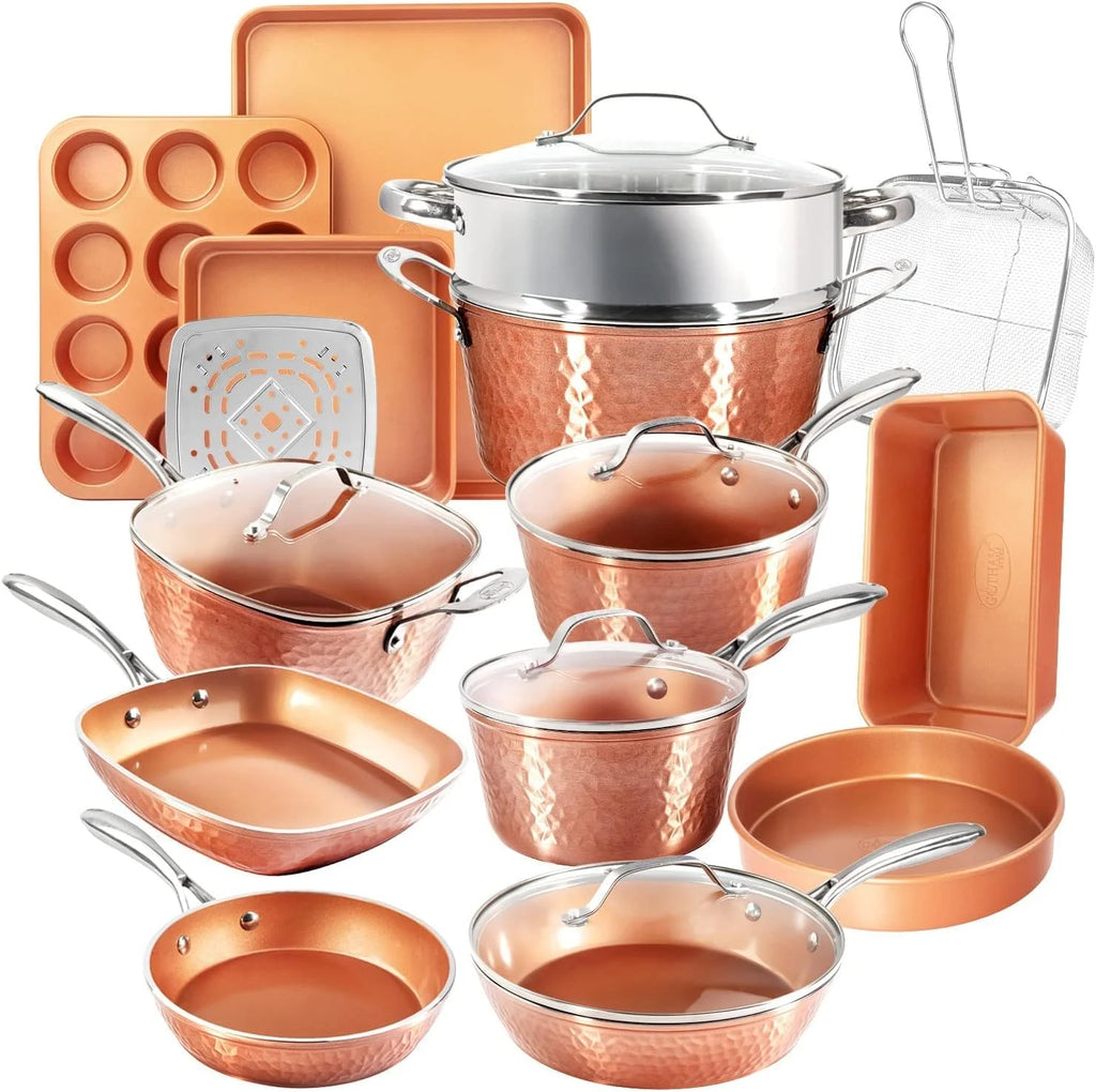 20 Piece Nonstick Ceramic Cookware and Bakeware Set N78667