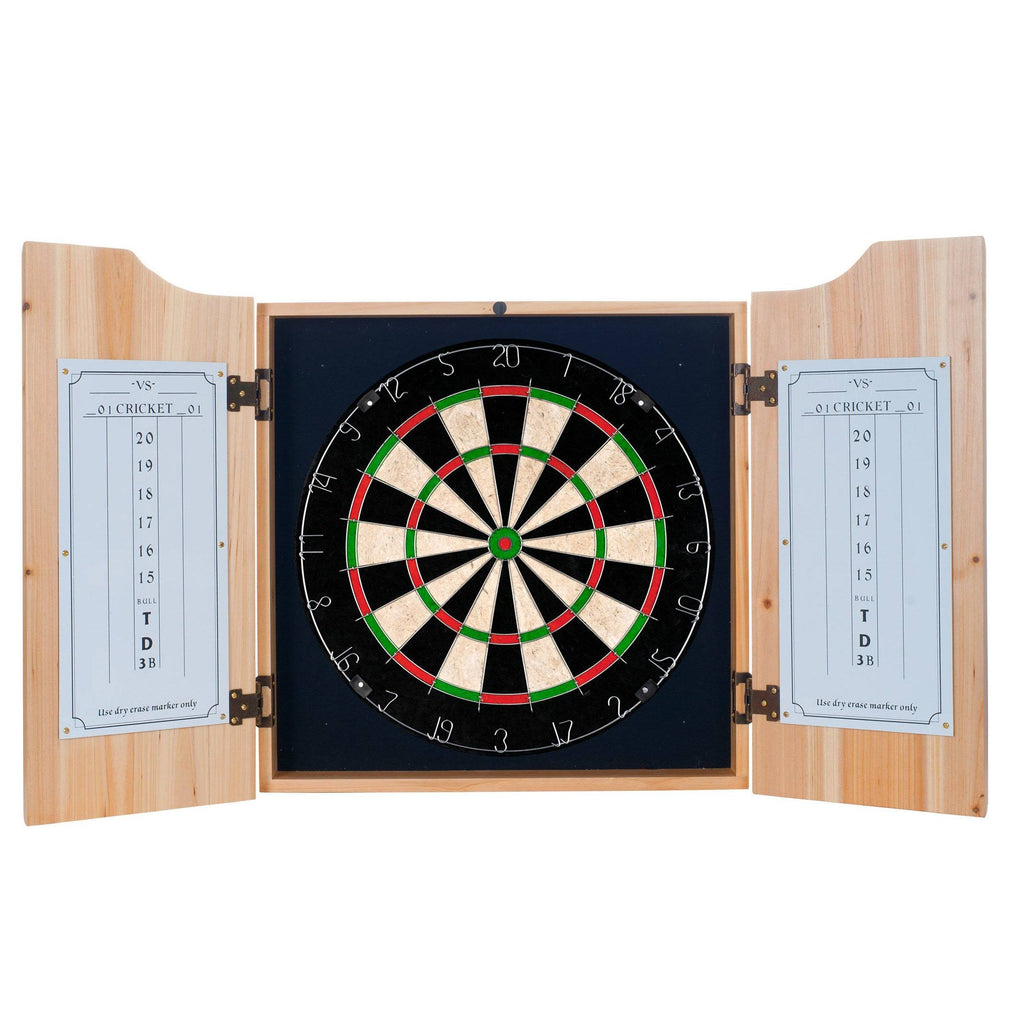 Dart Cabinet Set with Darts and Board P56748