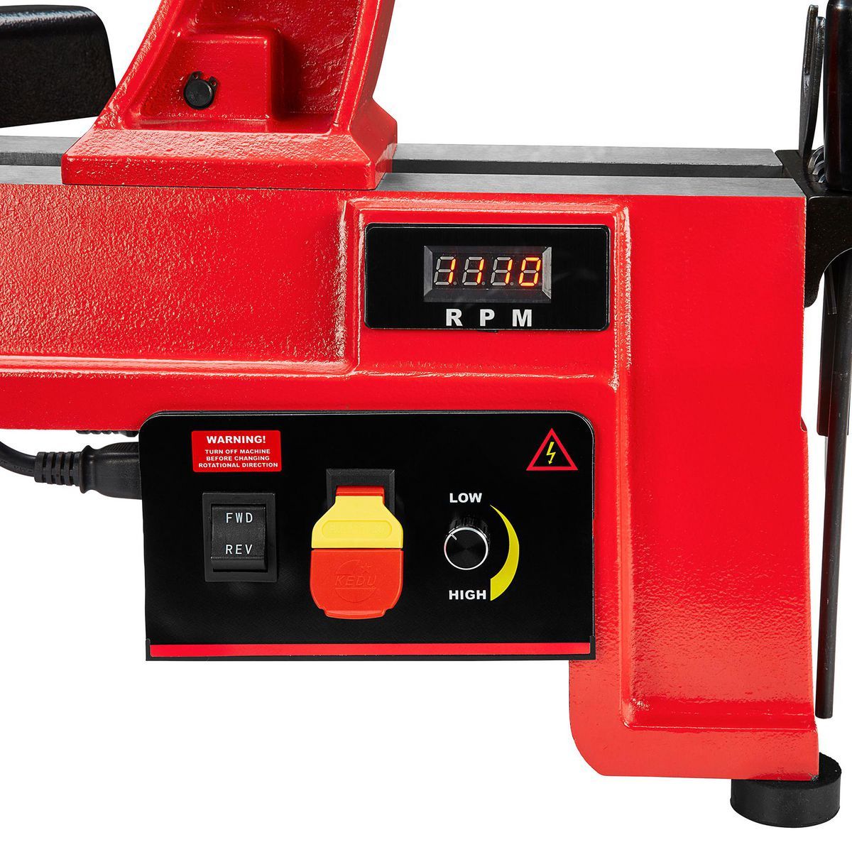14 in. x 20 in. Electronic Variable-Speed Wood Midi Lathe M663556